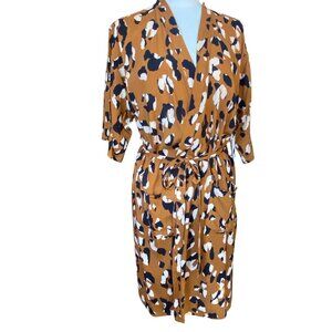 NWT Molly Pepper Cara Animal Print Robe Lounge Leopard Mobwife Maximalism Sz S